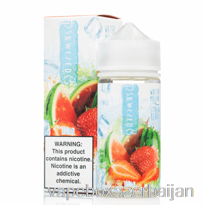 E-Juice Vape ICE Watermelon Strawberry - Skwezed - 100mL 6mg